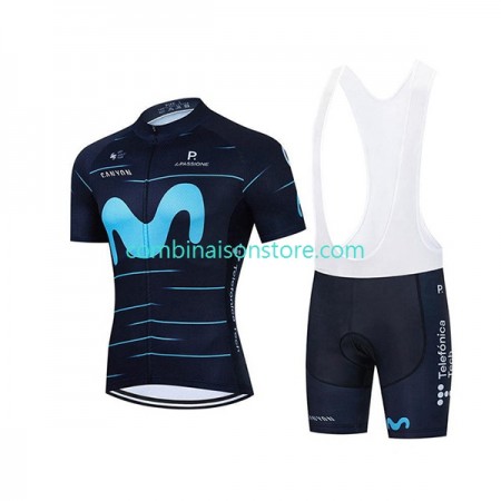 Combinaison Cycliste + Cuissard à Bretelles 2022 Movistar Team N001